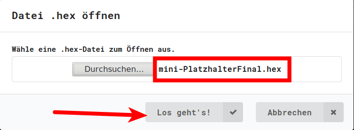 Oeffnen Anklicken